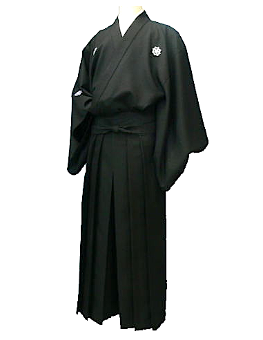 Ryomaden Sakamoto Ryoma Samurai kimono black polyester Set HandMade in ...