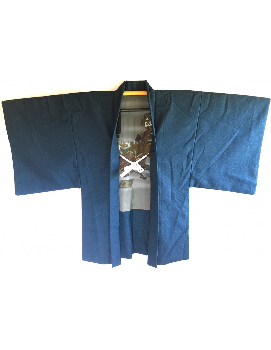 Rare Antique Man's samurai Haori kimono jacket Maruni KenKatabami ...
