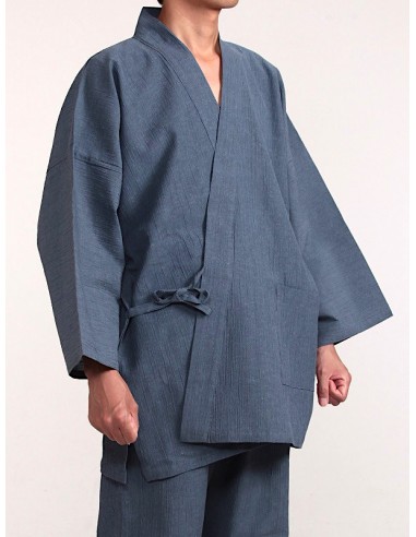 Thin Jacket Men Japan Style Thin Kimono Jacket Loose Linen 