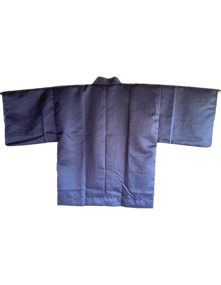 Traditional Haori Unisex Polyester Navy Made in Japan