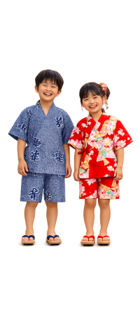 Jinbei enfant japonais | Tenue d’été traditionnelle