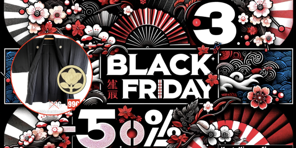 Black Friday (Vendredi noir ) KyotoKimonoShop: -55% sur Haori et Kimono Homme